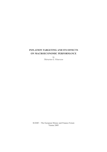 ﻿هدف گذاری تورم و اثرات آن بر عملکرد کلان اقتصادی