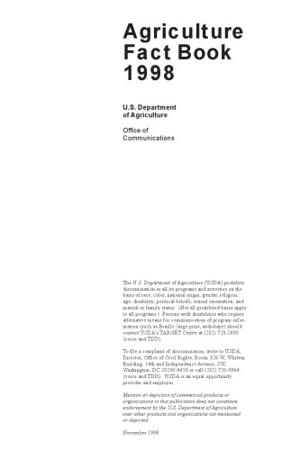 ﻿Agriculture Fact Book 1998 (Agriculture Factbook, 1998)