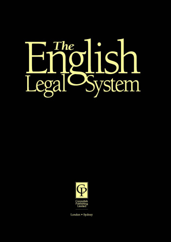 ﻿سیستم حقوقی انگلیسی، ویرایش پنجم