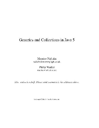 عمومی و مجموعه ها در جاوا 5