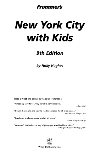 ﻿Frommer's New York City with Kids (2005) (Frommer's With Kids)