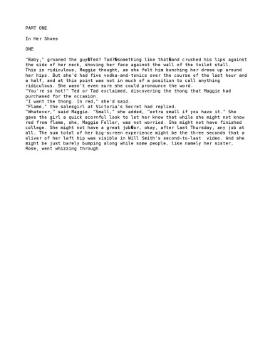 ﻿در کفش هایش: رمان