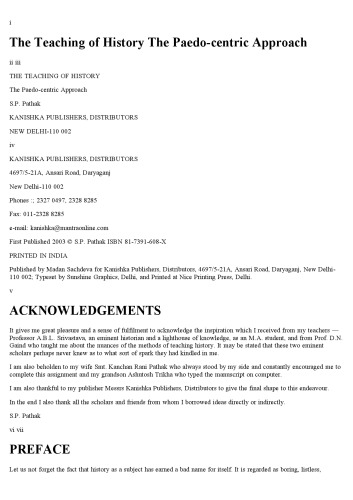 ﻿تدریس تاریخ ; رویکرد Paedo-Centric