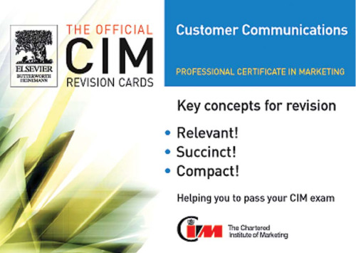 ﻿CIM Revision Cards: Customer Communications in Marketing 05 06 (CIM Revision Cards)