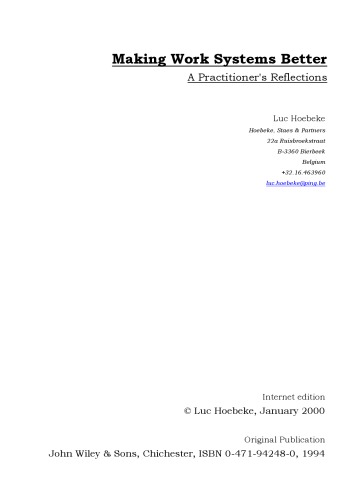 ﻿بهبود سیستم های کاری: بازتاب های یک پزشک