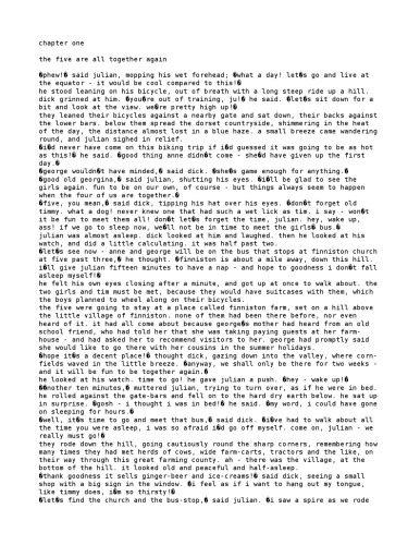 ﻿پنج در مزرعه Finniston. انید بلیتون (پنج معروف)