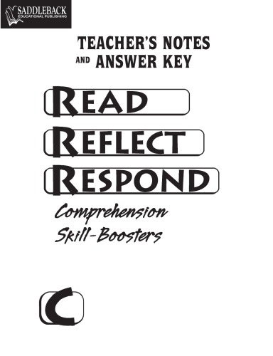 ﻿خواندن Reflect Respond C پاسخ کلید (Read Reflect Respond)