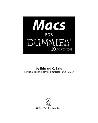 ﻿Macs For Dummies، نسخه 10 (برای Dummies (فناوری کامپیوتر))