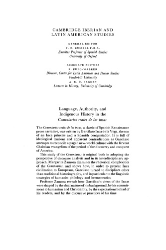 ﻿زبان، اقتدار و تاریخ بومی در «Commentarios reales de los Incas»