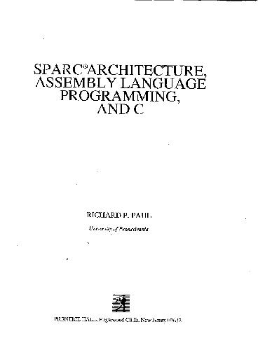 ﻿معماری Sparc، برنامه نویسی زبان اسمبلی، و C