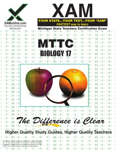 ﻿راهنمای مطالعه آمادگی آزمون MTTC Biology 17 (XAM MTTC)