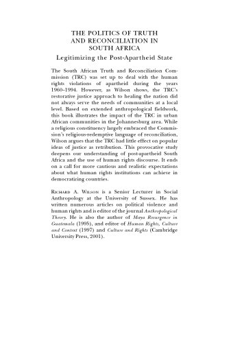 ﻿سیاست حقیقت و آشتی در آفریقای جنوبی: مشروعیت بخشیدن به دولت پس از آپارتاید
