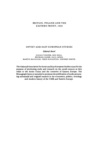 ﻿بریتانیا، لهستان و جبهه شرقی، 1939
