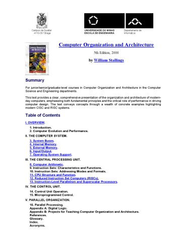 ﻿ResumoCOA5e_ Stallings