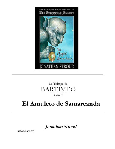 ﻿El amuleto de Samarkanda Amulet of Samarkand (Infinita Infinite) اسپانیایی