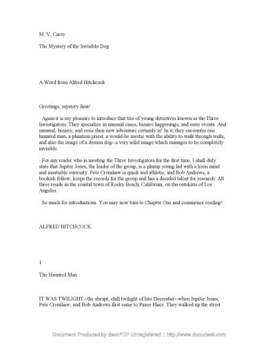 ﻿رمز و راز سگ نامرئی (سریال رمز و راز سه محقق، 23)