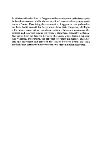 ﻿ماموریت و روش: جنبش بهداشت عمومی فرانسه در اوایل قرن نوزدهم