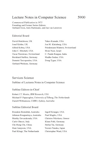﻿محاسبات سرویس گرا: هفتمین کنفرانس بین المللی مشترک، ICSOC-ServiceWave 2009، استکهلم، سوئد، 24-27 نوامبر 2009. مجموعه مقالات