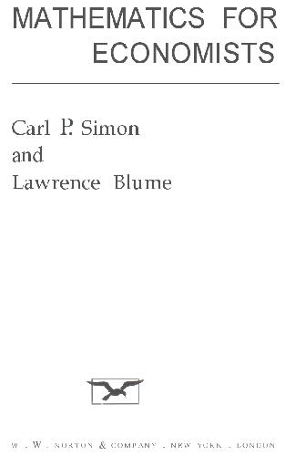 ﻿ریاضیات برای اقتصاددانان