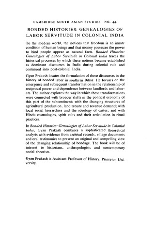 ﻿تاریخ های پیوندی: تبارشناسی بردگی کار در هند استعماری