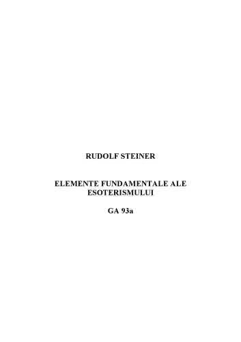 ﻿Elemente fundamentale ale esoterismului