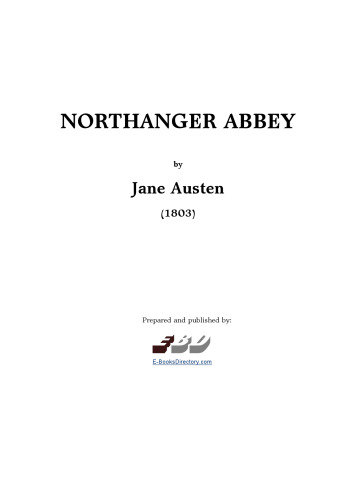 ﻿Northanger Abbey (نسخه های انتقادی نورتون)