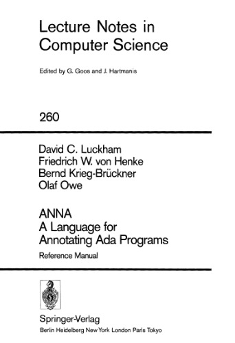 ﻿ANNA زبانی برای حاشیه نویسی برنامه های آدا