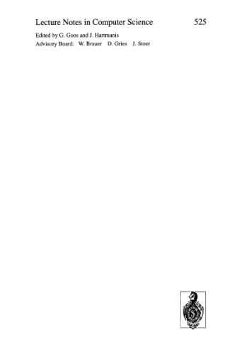 ﻿پیشرفت‌ها در پایگاه‌های داده فضایی: دومین سمپوزیوم، SSD '91 زوریخ، سوئیس، 28 تا 30 اوت، 1991 مجموعه مقالات