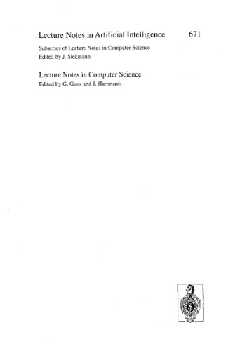 ﻿GWAI-92: پیشرفت در هوش مصنوعی: شانزدهمین کنفرانس آلمان در مورد هوش مصنوعی بن، آلمان، 31 اوت - 3 سپتامبر 1992 مجموعه مقالات