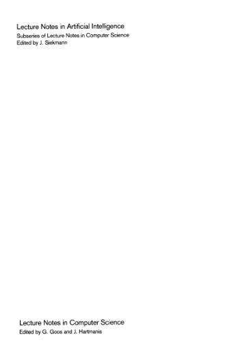 ﻿EPIA 89: چهارمین کنفرانس پرتغالی در زمینه هوش مصنوعی لیسبون، پرتغال، 26 تا 29 سپتامبر 1989 مجموعه مقالات