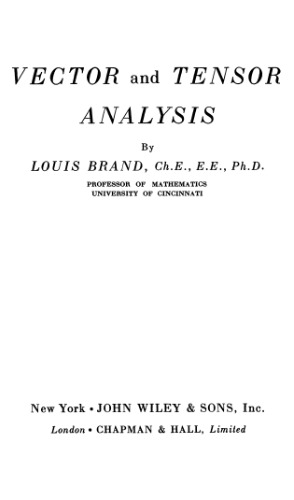 ﻿تحلیل برداری و تانسور