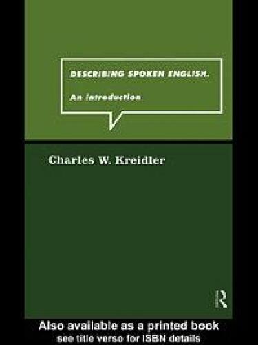 ﻿توصیف انگلیسی گفتاری: مقدمه