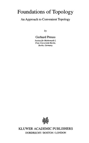 ﻿مبانی توپولوژی: رویکردی به توپولوژی راحت