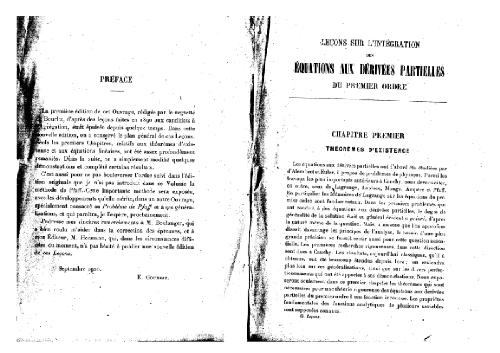 درسهایی در مورد ادغام معادلات دیفرانسیل جزئی. 1