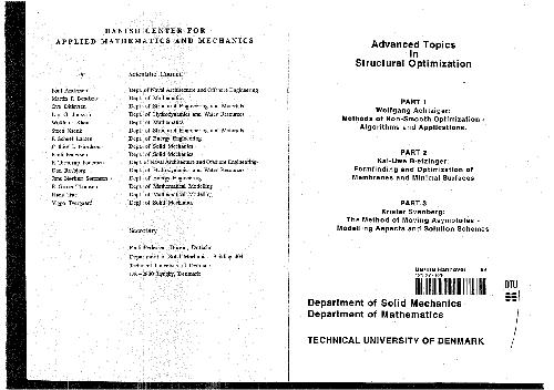 ﻿مباحث پیشرفته در بهینه سازی سازه