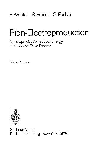 Pion-Electroproduction: تولید برق در فاکتورهای کم انرژی و فرم هادرون
