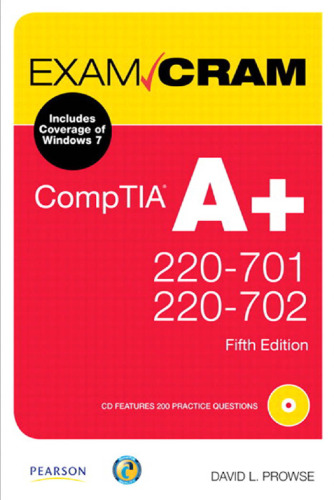 ﻿CompTIA A+ 220-701 and 220-702 Exam Cram (ویرایش پنجم)