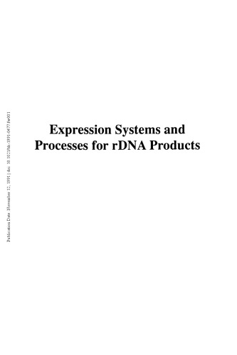 ﻿سیستم‌ها و فرآیندهای بیان برای محصولات rDNA