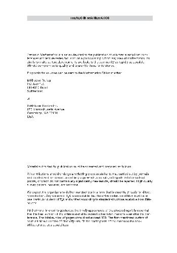 مجموعه نظریه: مرکز د Recerca Matematica بارسلونا، 2003-2004