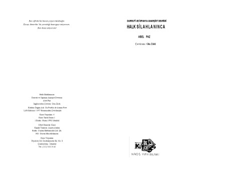 ﻿وقتی مردم اسلحه می گیرند: دوروتی و انقلاب آنارشیستی اسپانیا