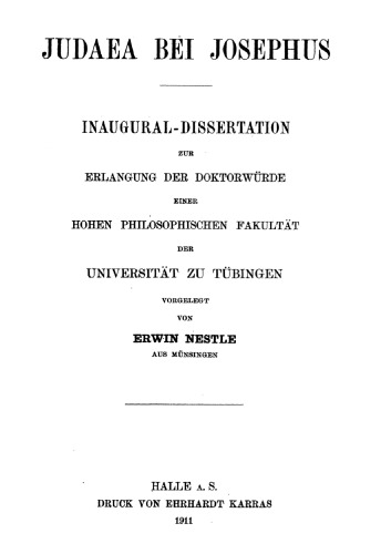 ﻿یهودیه در یوسفوس