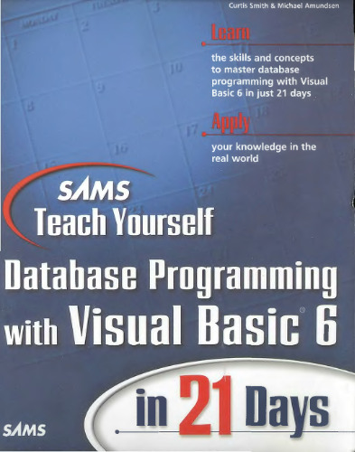 ﻿Sams آموزش برنامه نویسی پایگاه داده خود با Visual Basic 6 در 21 روز