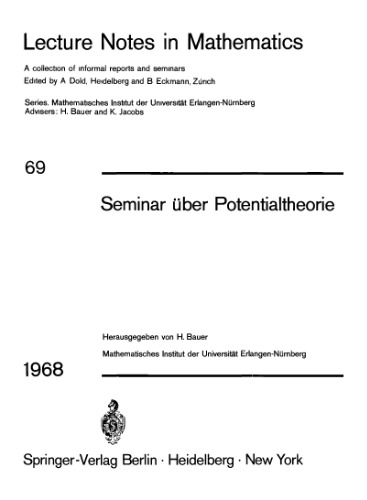 سمینار Uber Potentialtheorie