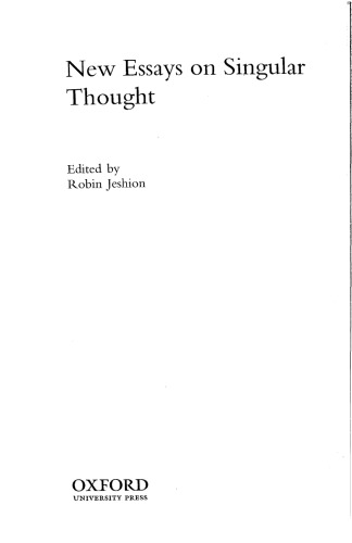 ﻿جستارهای جدید در باب تفکر مفرد