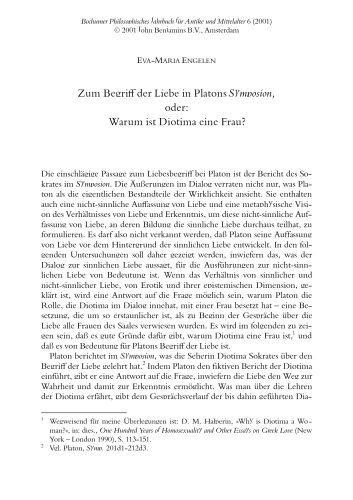 ﻿Bochumer Philosophisches Jahrbuch Fur Antike Und Mittelalter، 2001