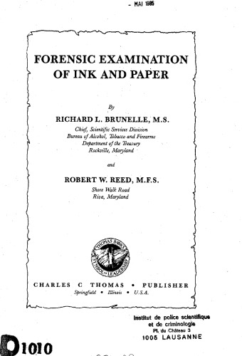 ﻿معاینه پزشکی قانونی جوهر و کاغذ