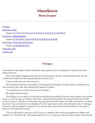 ﻿Mossflower (ردوال، کتاب 2)