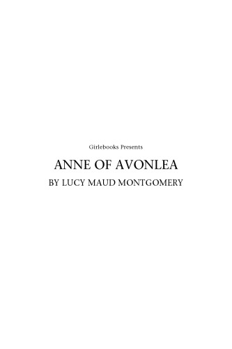 ﻿Anne of Avonlea (کلاسیک استرلینگ)