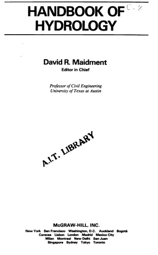 ﻿کتاب راهنمای هیدرولوژی