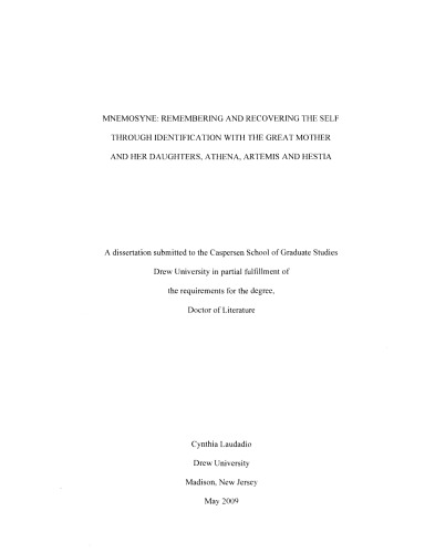﻿Mnemosyne: یادآوری و بازیابی خود از طریق همذات پنداری با مادر بزرگ و دخترانش، آتنا، آرتمیس و هستیا